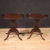Paire de tables d'appoint anglaises du XXe siècle
