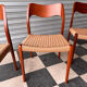 Set of 4 Møller 71 chairs