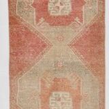 3x12 Vintage Oushak Runner Rug, Antique Rug, Hallway Runner Rug, 82x365Cm