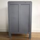 Wooden dresser painted five drawers tapered feet, vintage 60s