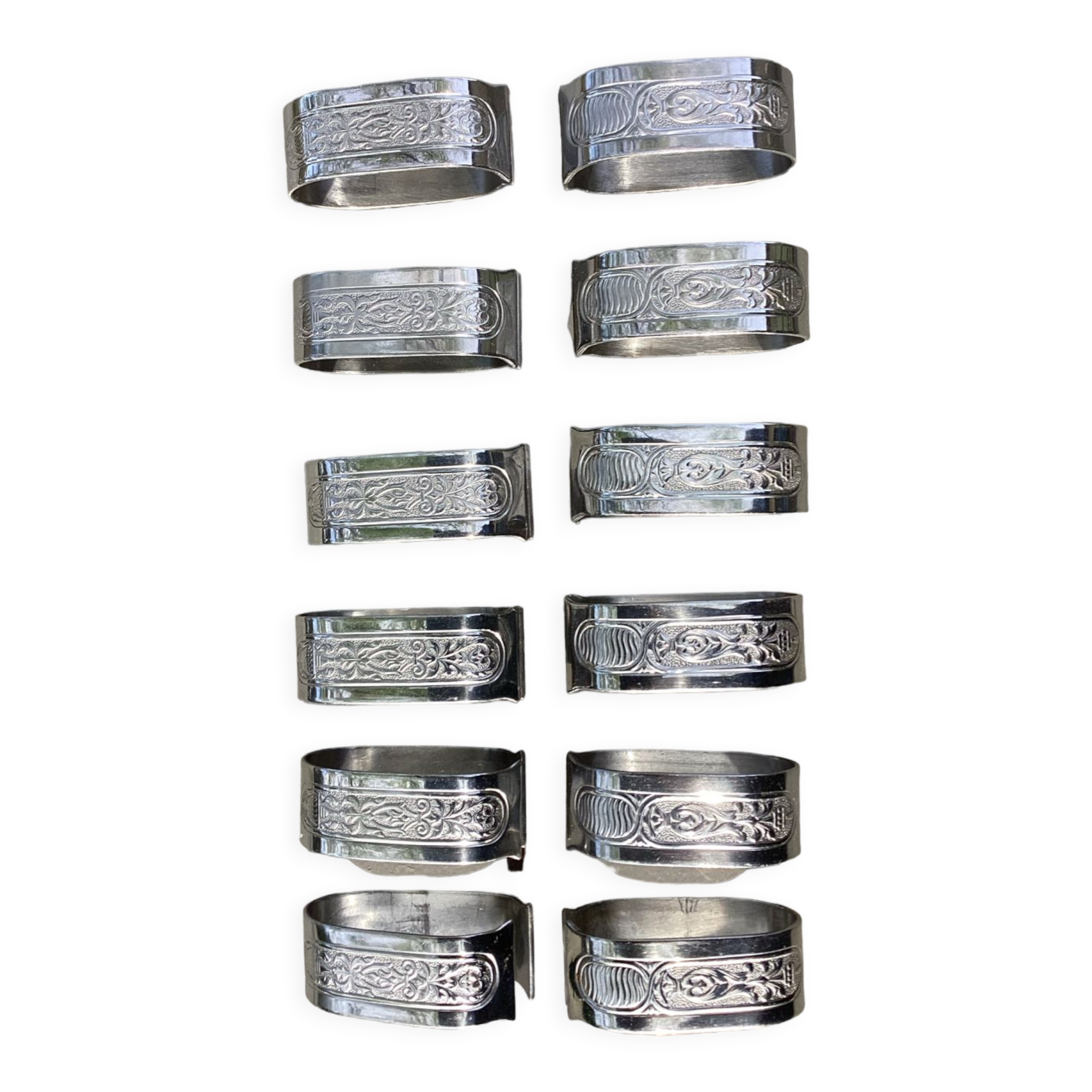 12 napkin rings