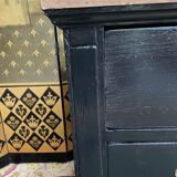 Restored Black Empire period chest of drawers