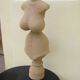 Buste mannequin en raphia naturel