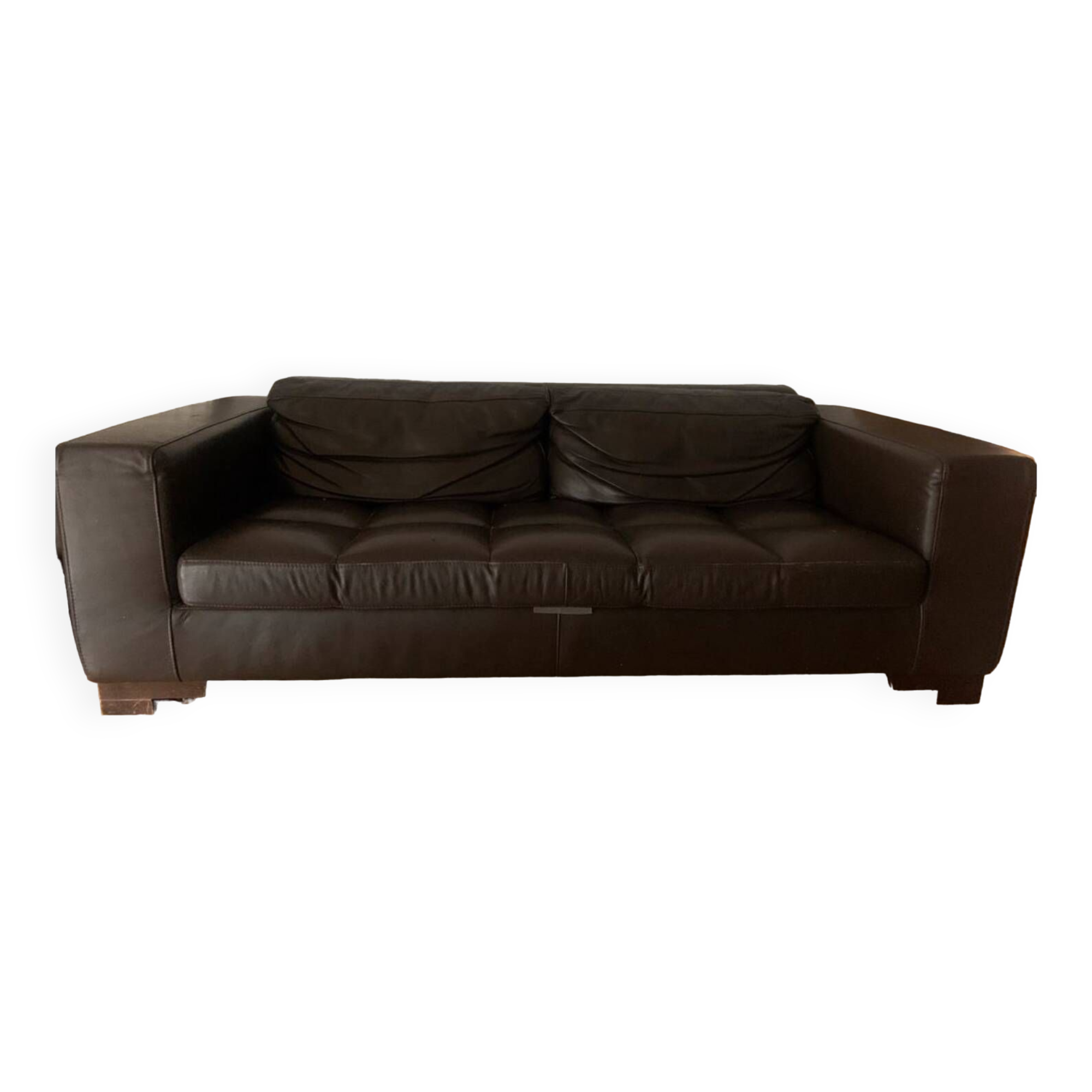 3 seater leather sofa