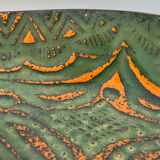 Vintage leaf cup 70' enamelled metal