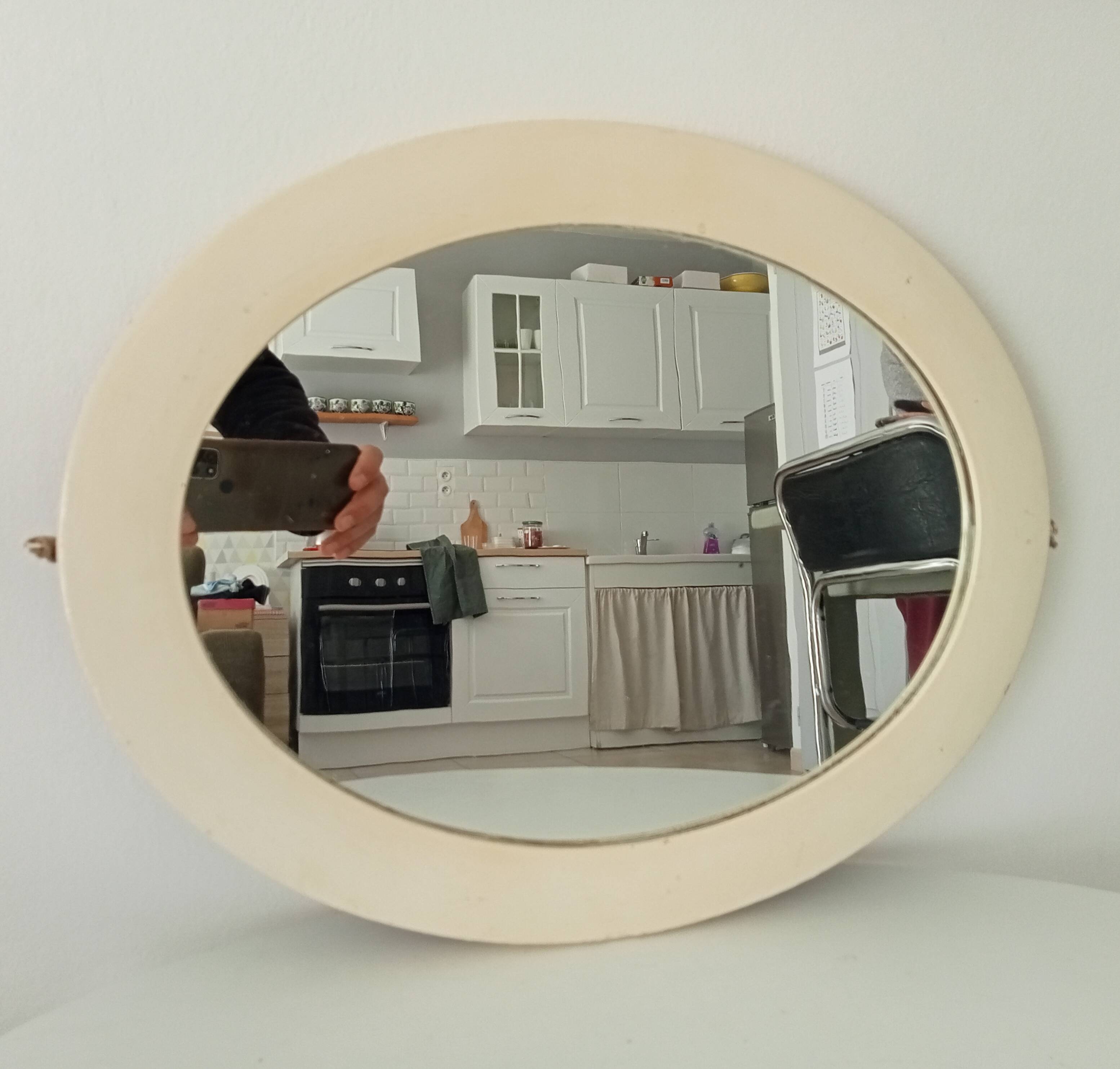 Antique oval mirror from the early 20th century 47*37