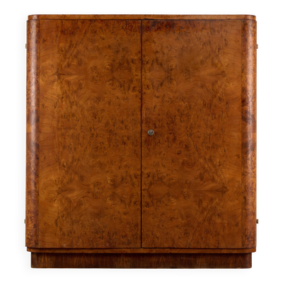 Armoire Art Déco par Jindřich Halabala pour UP Závody, années 1950, Tchécoslovaquie