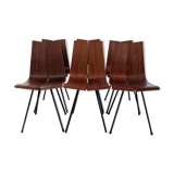 Set of 6 chairs Hans Bellmann model GA