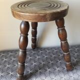 Wooden tripod stool
