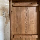 Vintage farm table with spindle legs.