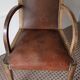 Pair of leather bridge chairs