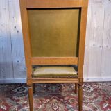 Louis XVI style leather office chair
