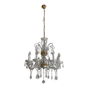 Lustre Murano verre soufflé - cristal