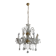 Lustre Murano verre soufflé 8 bras pendeloques cristal