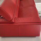 1 red roche bobois sofa