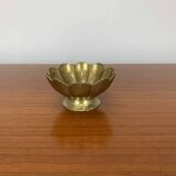 Vintage gold-plated brass flower emptier