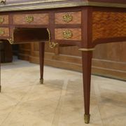 Louis XVI style cylinder desk in marquetry from the Napoleonic III period.