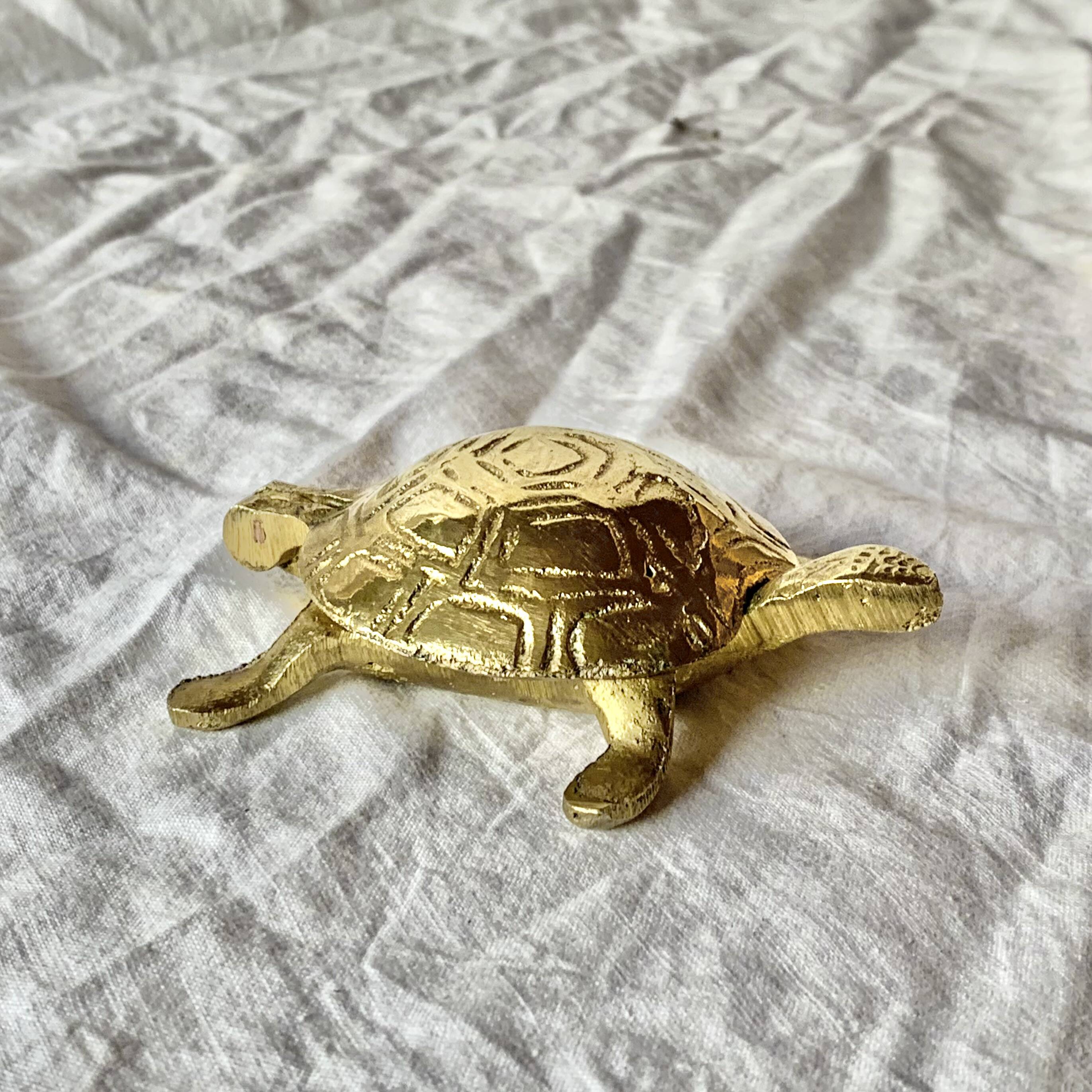 Brass "turtle" ashtray