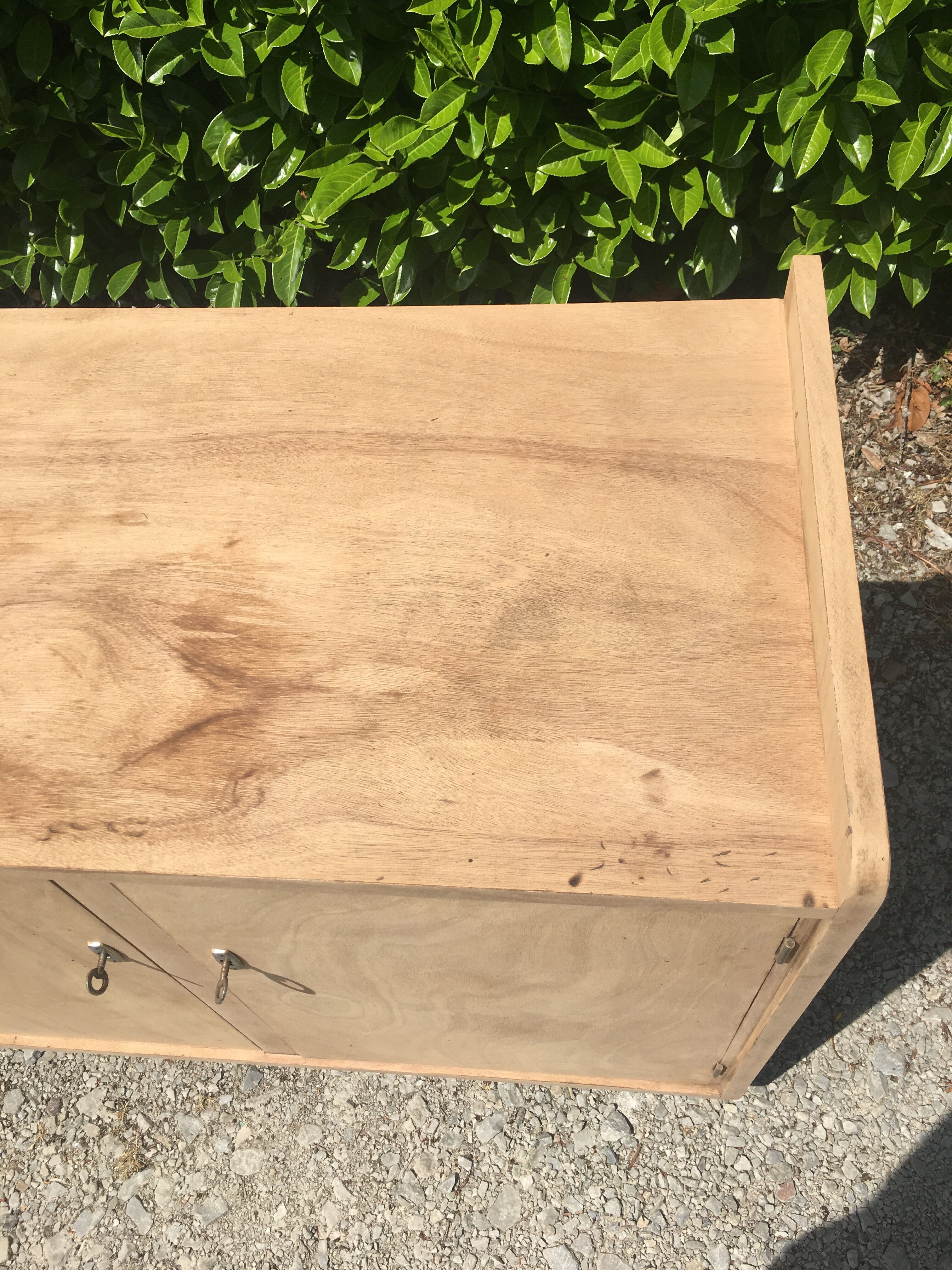 Parisian buffet feet compass raw wood