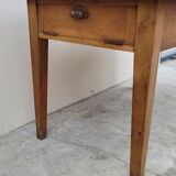 Farmhouse table in fruit tree 2 drawers period 1900 -1m27
