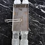 Murano wall lamp, frosted ice cubes, Italy, 1970