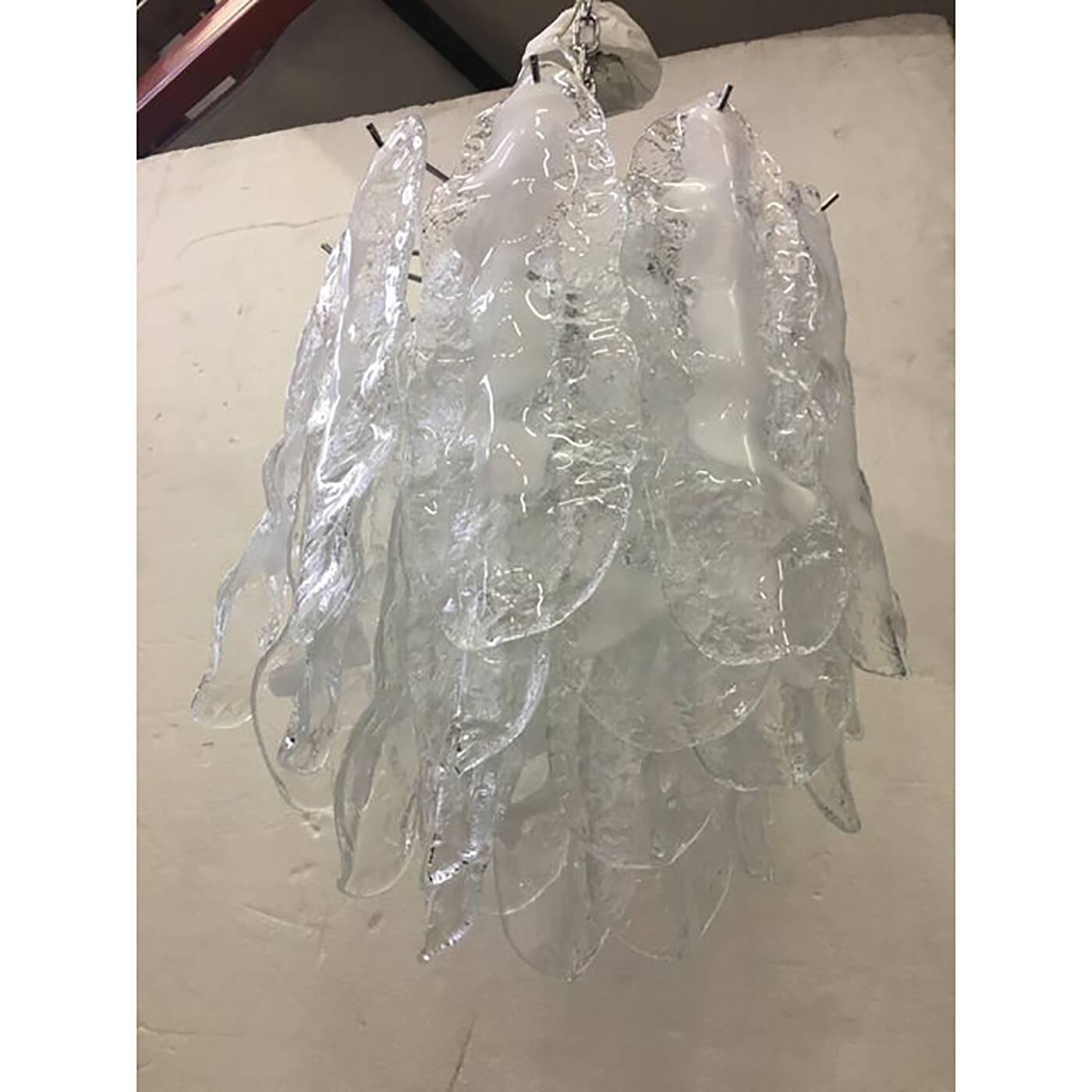 Modern Murano Glass "Fiamma" Italian Chandelier