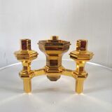 Gilded candle holders 4 candles, 70s