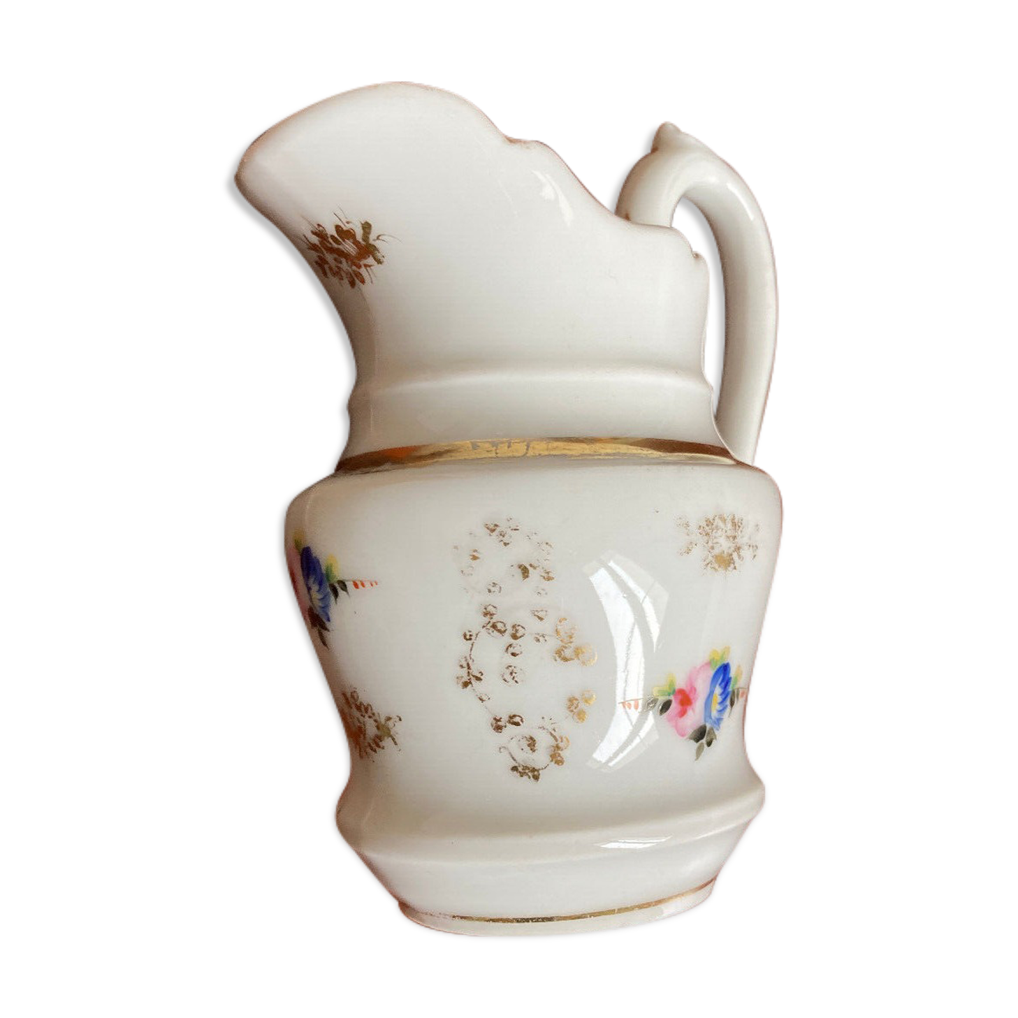 Antique milk jug, porcelain of Paris XIXth