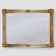 Mid-century rectangular gilt Mirror by Deknudt, Belgium 1980s