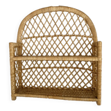 Vintage rattan shelf