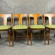 Set of 4 renovated vintage chairs, mier edition, czech vintage 1960s