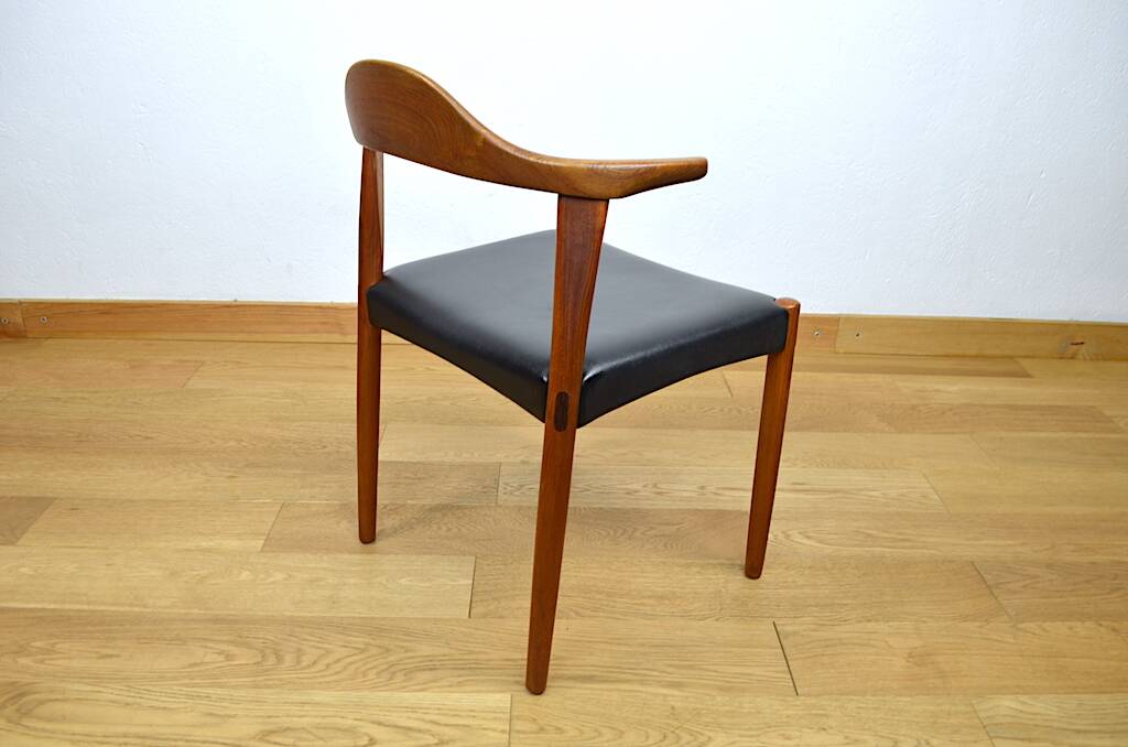 4 chaises danoises en teck par Jacob Hermann pour Randers Mobelfabrik