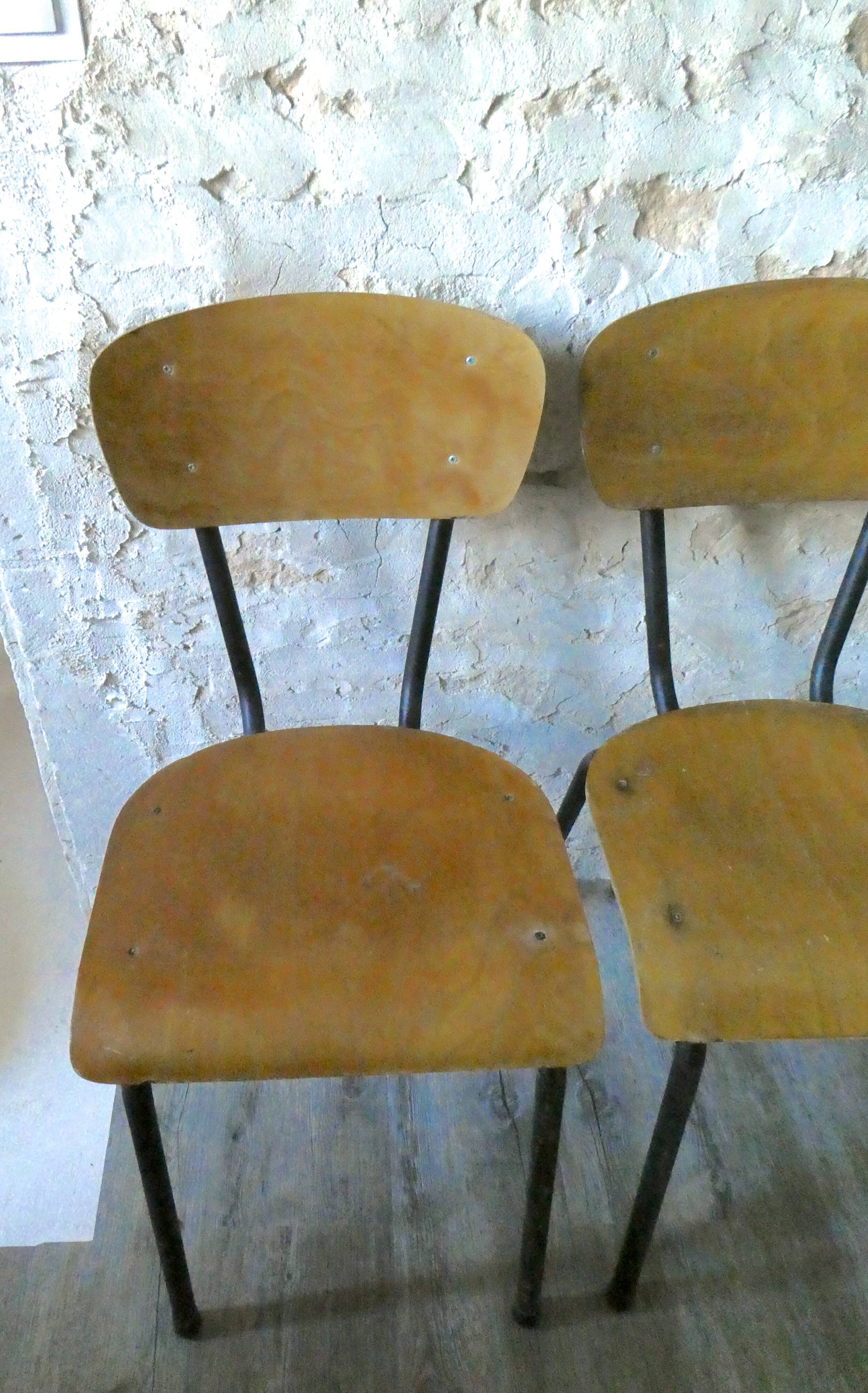 Pair of chairs 60s Ecolauto
