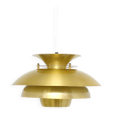 Golden vintage lamp, Denmark 1970s