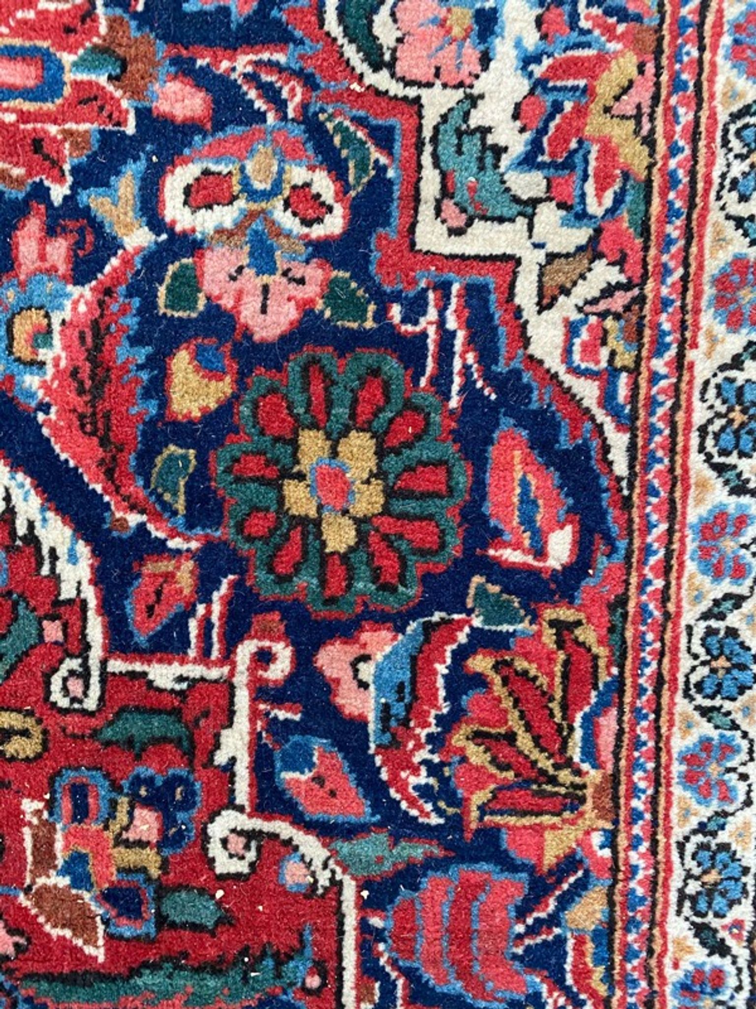 Tapis ancien Kashan Iran 135X198 CM