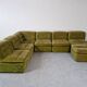 Modular green sofa vintage 70s