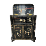 Chinese furniture black lacquered bar