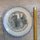Ancienne assiette  décorative  h.b & cie  terre de fer