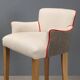 Antique stools by William Yeoward in beech and brass, England, 20th century.