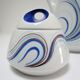 coffee maker and sugar porcelain blue décor design Bareuther 70s