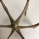 Brutalist bronze candleholder by Michael Harjes, Germany, 1960