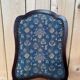 Suite de 6 chaises Chippendale anglais XIXe – Acajou, tissu jacquard