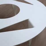 Ulyssimo minimal round coffee table by U. Müller Reisser 1990s