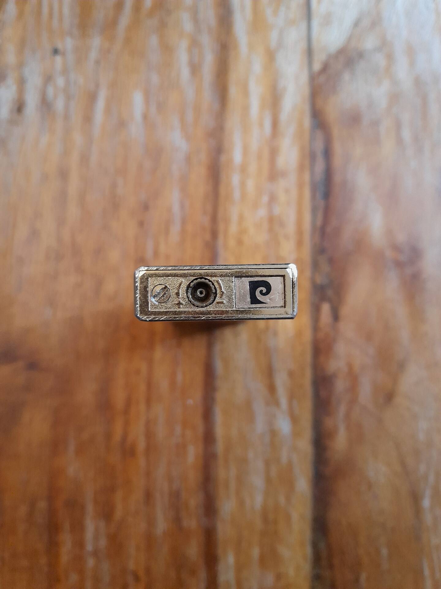Vintage Pierre Cardin gold lighter, 1970s-80s.
