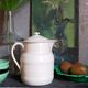 Covered pitcher in porcelain fire of Grigny XIXth stamped P.Precious