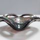 Vintage Brown Murano Glass Ashtray / Catchall by Fratelli Toso with Murrines