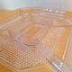Art Deco glass appetizer tray