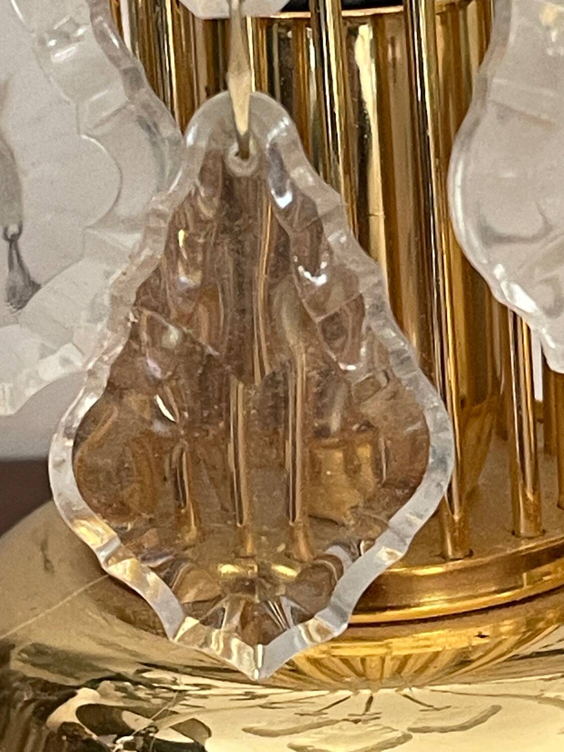 Pair of vintage gold accent lamps