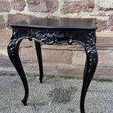 Table de milieu salon console 1900 néo louis xv en bois noirci napoleon iii