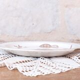 Large hollow iron earth dish daisy decor